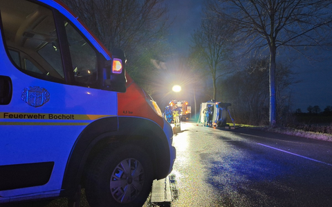 FW Bocholt: Verkehrsunfall mit zwei Verletzten - Foto: presseportal.de