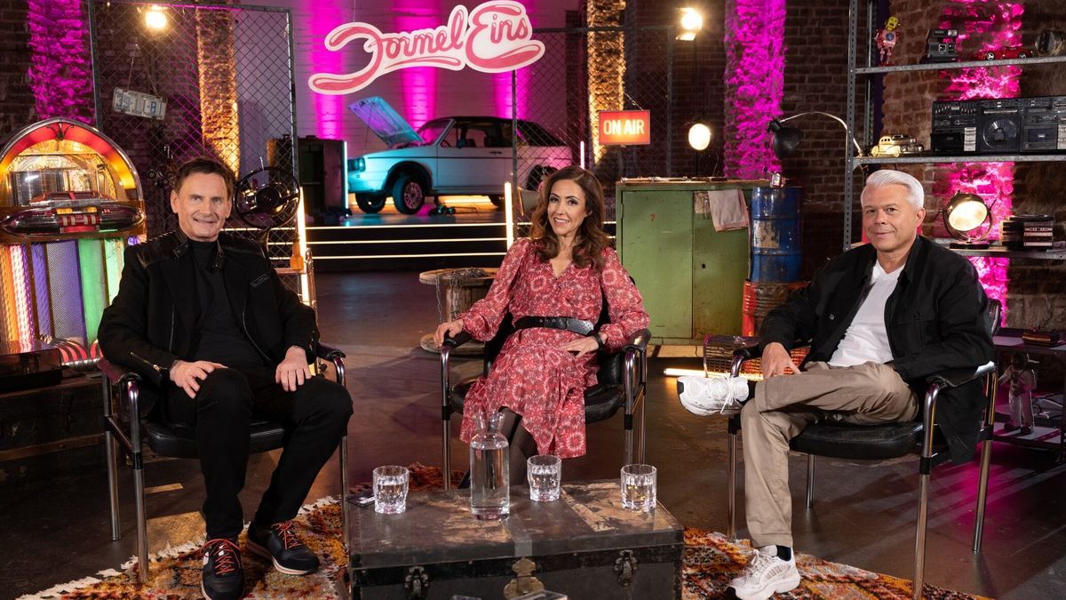 Peter Illmann Markus Kavka Anastasia Zampounidis Formel 1 - Foto: Joyn/Willi Weber, presseportal.de