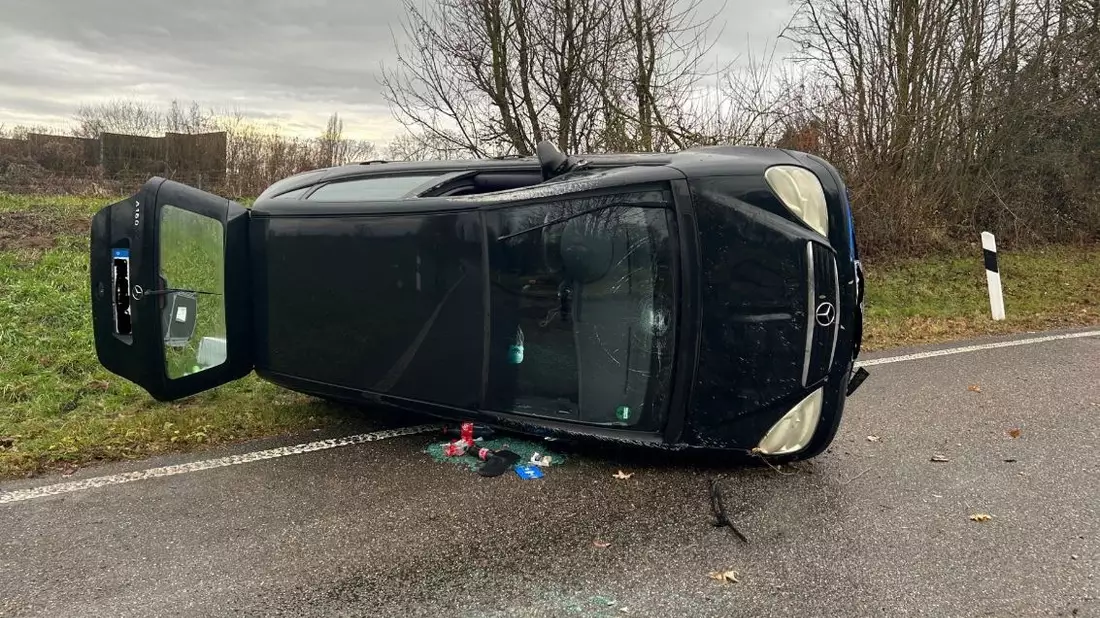 POL-PDLD: A65/AS Insheim - Zu schnell in die Ausfahrt - Bild: presseportal.de