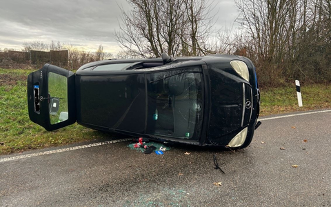 POL-PDLD: A65/AS Insheim - Zu schnell in die Ausfahrt - Foto: presseportal.de