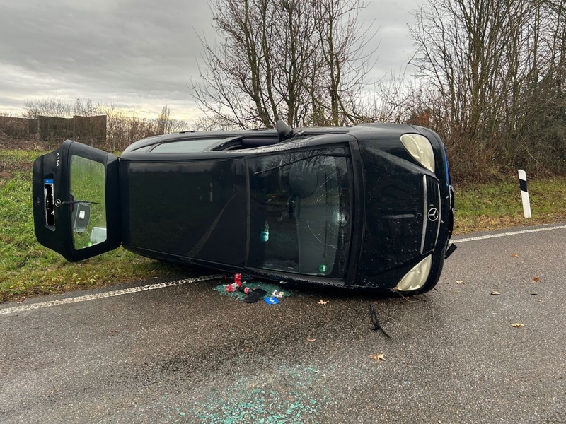 POL-PDLD: A65/AS Insheim - Zu schnell in die Ausfahrt - Foto: presseportal.de