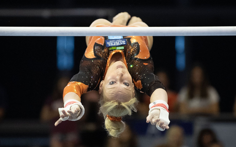 Frühere Spitzenturnerin Janine Berger: «Sagt man als Athlet etwas, ist man raus.» - Foto: Marijan Murat/dpa