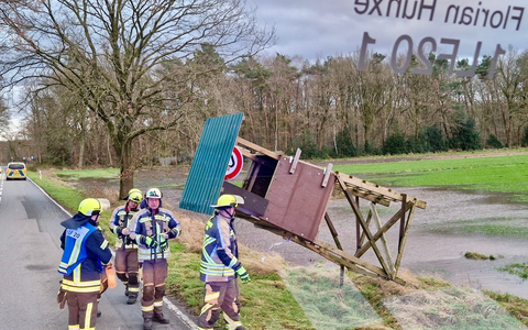 FW Hünxe: Mehrere unwetterbedingte Einsatzstellen - Foto: presseportal.de
