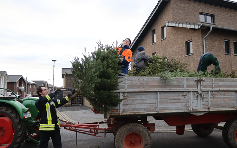 FW Gangelt: Abholung der Weihnachtsbäume durch die Jugendfeuerwehr - Foto: presseportal.de