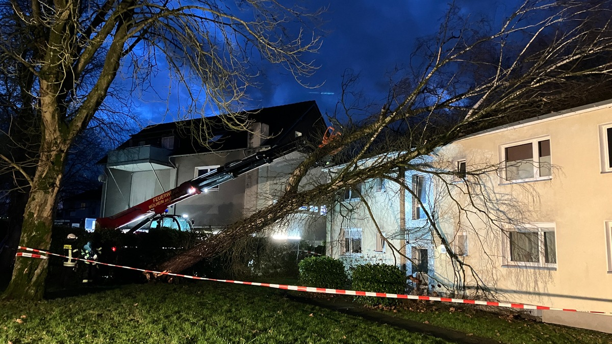 FW-MH: Sturmtief sorgt für Feuerwehreinsätze - Foto: presseportal.de