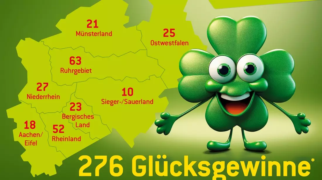 Rekord: erstmals mehr als 50 Millionengewinne / WestLotto-Gewinnerbilanz 2024 - Bild: presseportal.de