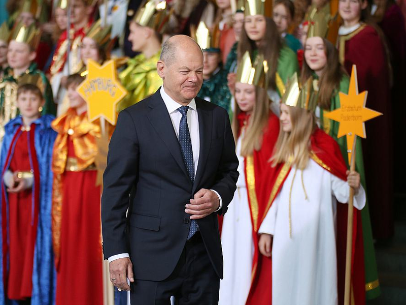 Olaf Scholz mit Sternsingern am 07.01.2025 - Foto: über dts Nachrichtenagentur