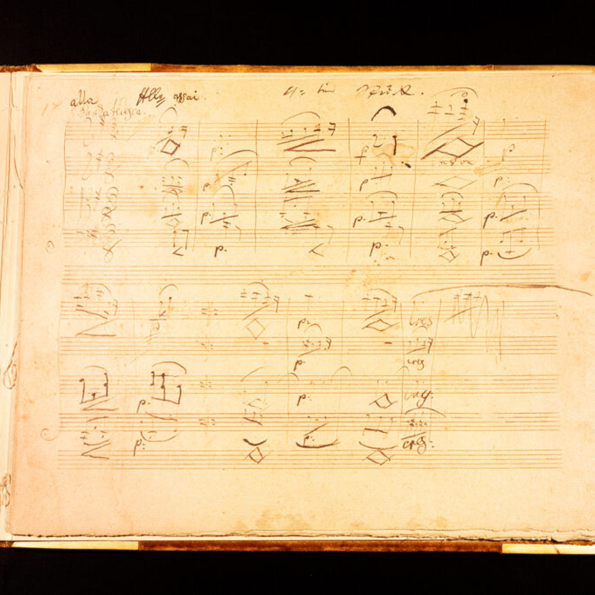  Es handele sich um einen kompletten Satz aus dem 1825 komponierten Streichquartett B-Dur opus 130, teilte die Kulturstiftung der Länder in Berlin mit. - Foto: Lydia Ramos/Beethoven-Haus Bonn/dpa