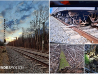 Bundespolizeidirektion München: Bahnbetriebsunfall / S-Bahn kollidierte mit Baum - keine Verletzten - Foto: presseportal.de