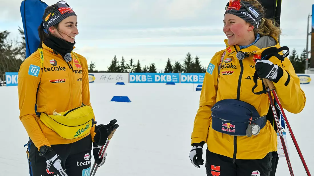 Selina Grotian freut sich auf stimmungsvolle Atmosphäre in Oberhof. - Bild: Martin Schutt/dpa