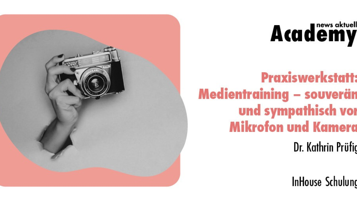 Medientraining: Souverän und sympathisch vor Mikrofon und Kamera / Eine Inhouse-Schulung der news aktuell Academy - Foto: presseportal.de