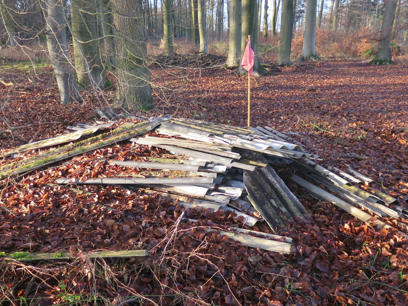 POL-DEL: Landkreis Oldenburg: Illegale Entsorgung von Asbestplatten in einem Harpstedter Waldstück - Foto: presseportal.de