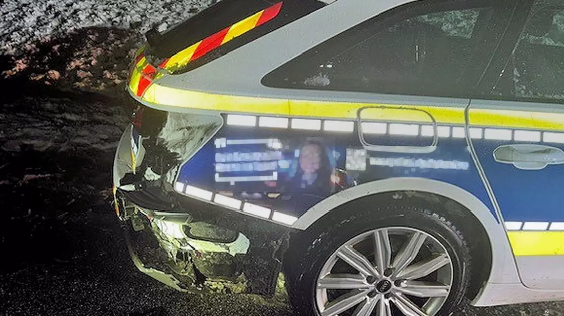 POL-PPWP: Unfall auf winterglatter Fahrbahn - zwei Verletzte - Bild: presseportal.de