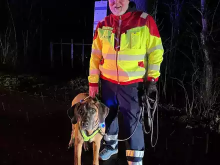 POL-NI: Suchhund findet Vermissten - Foto: presseportal.de