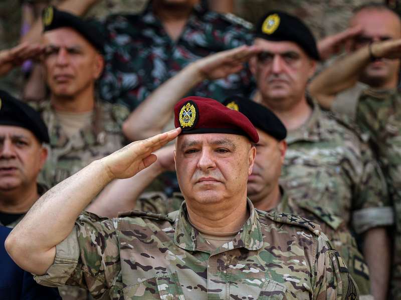 Armeechef Joseph Aoun wurde zum neuen Präsidenten im Libanon gewählt. - Foto: Marwan Naamani/dpa