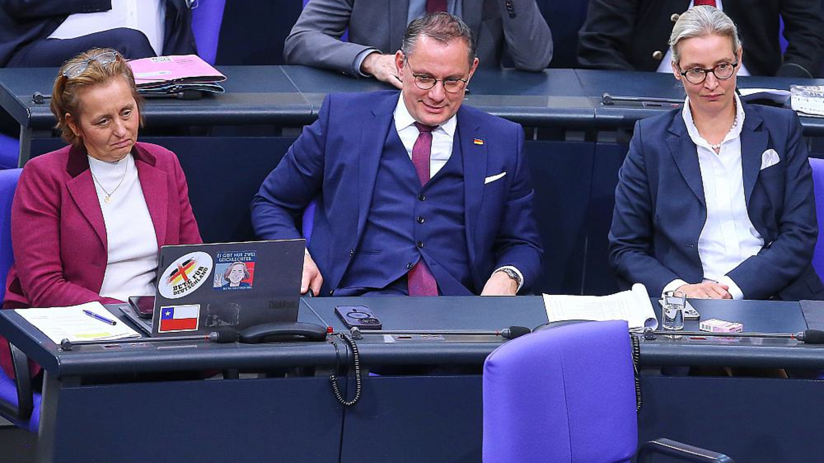 AfD-Spitzenpolitiker von Storch, Chrupalla, Weidel (Archiv) - Foto: über dts Nachrichtenagentur