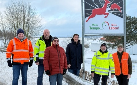POL-NOM: Wildwarntafeln sollen Verkehrsteilnehmende zusätzlich sensibilisieren - Foto: presseportal.de