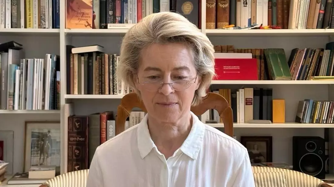 «Home sweet home…office!» - mit diesen Worten unterschrieb Ursula von der Leyen jetzt ein Foto, das sie auf Instagram postete. - Bild: -/EU Kommission/dpa