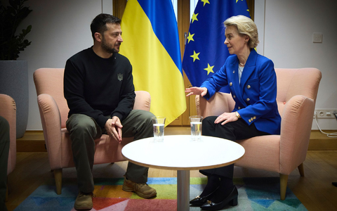 Von der Leyen bekräftigte die «unerschütterliche Unterstützung» für die Ukraine. (Archivbild) - Foto: Ukraine Presidency/Planet Pix via ZUMA Press Wire/dpa
