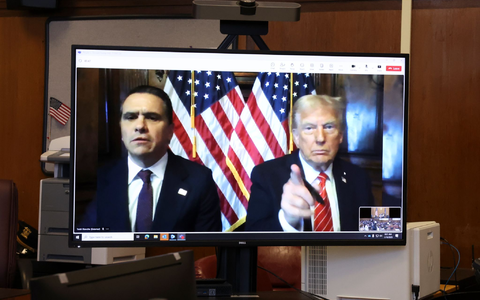 Trump beklagte, er sei «sehr unfair» behandelt worden.  - Foto: Brendan McDermid/Reuters Pool via AP/dpa