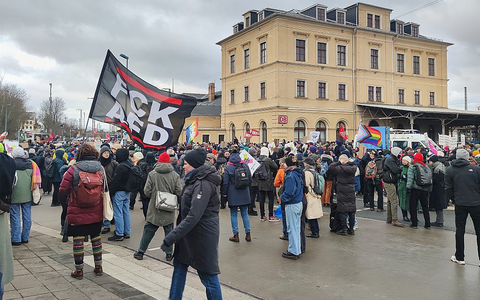 Protest gegen AfD-Parteitag am 11.01.2025 - Foto: über dts Nachrichtenagentur