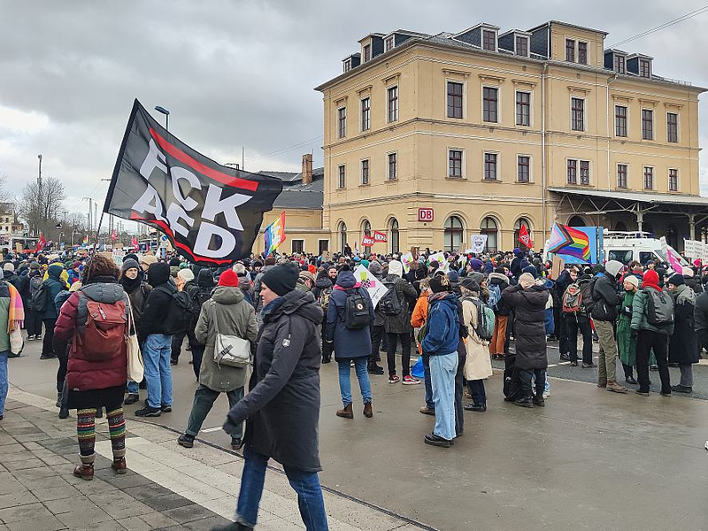 Protest gegen AfD-Parteitag am 11.01.2025 - Foto: über dts Nachrichtenagentur