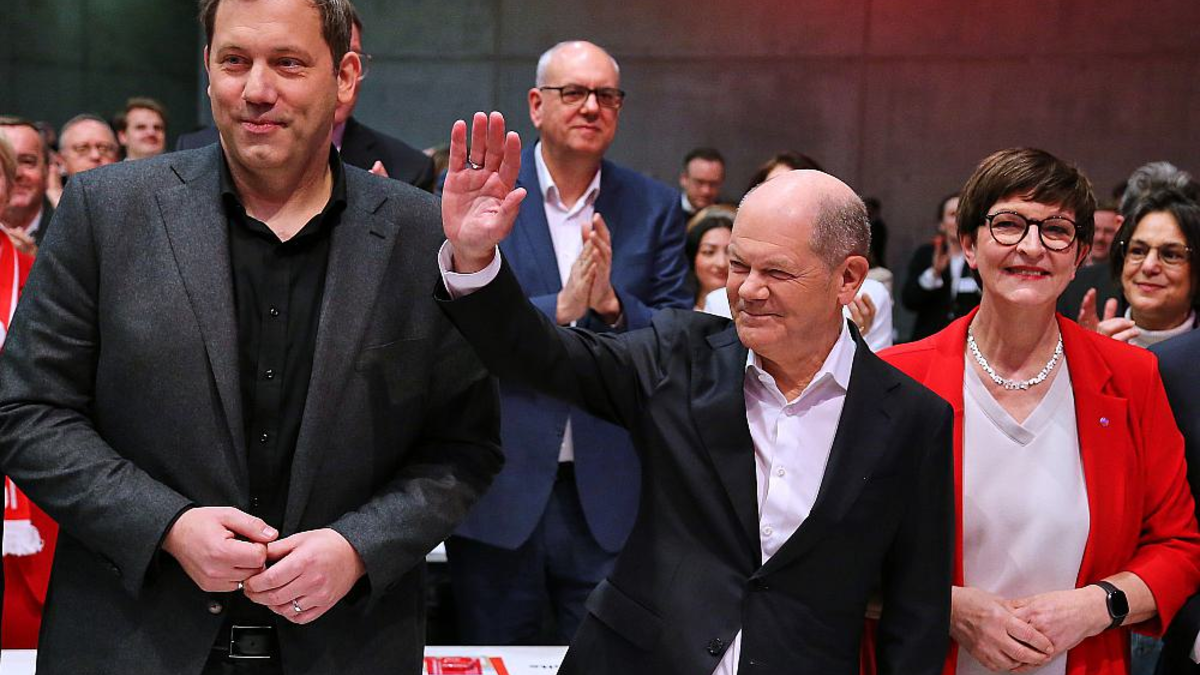 Lars Klingbeil, Olaf Scholz, Saskia Esken am 11.01.2025 - Foto: über dts Nachrichtenagentur