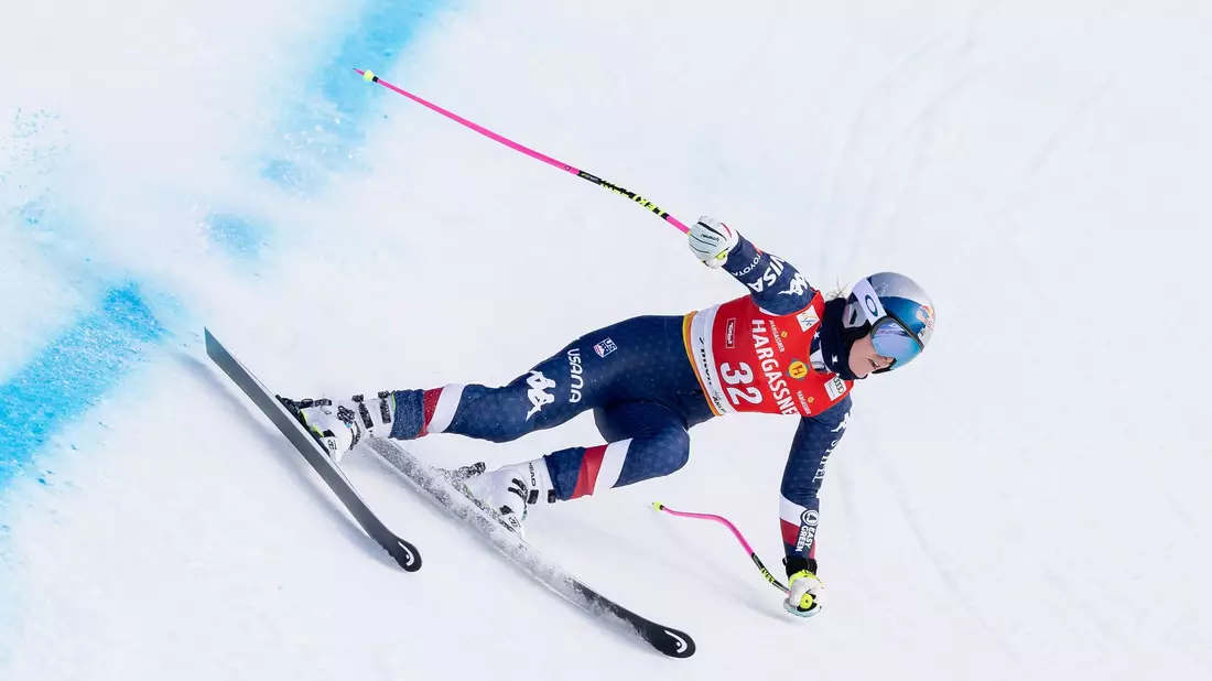 Lindsey Vonn zeigte in der Abfahrt von St. Anton eine starke Vorstellung. - Bild: Expa/Johann Groder/APA/dpa