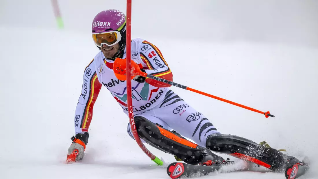 Adelboden ist eine der Lieblingsstationen von Linus Straßer im alpinen Ski-Weltcup. - Bild: Anthony Anex/KEYSTONE/dpa