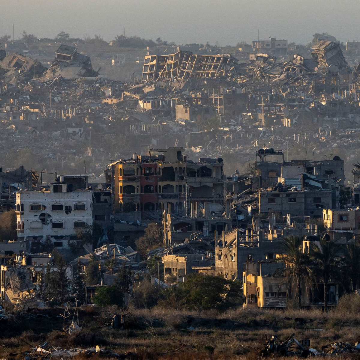 Zerstörte Gebäude im Gazastreifen. (Archivbild) - Foto: Ariel Schalit/AP/dpa