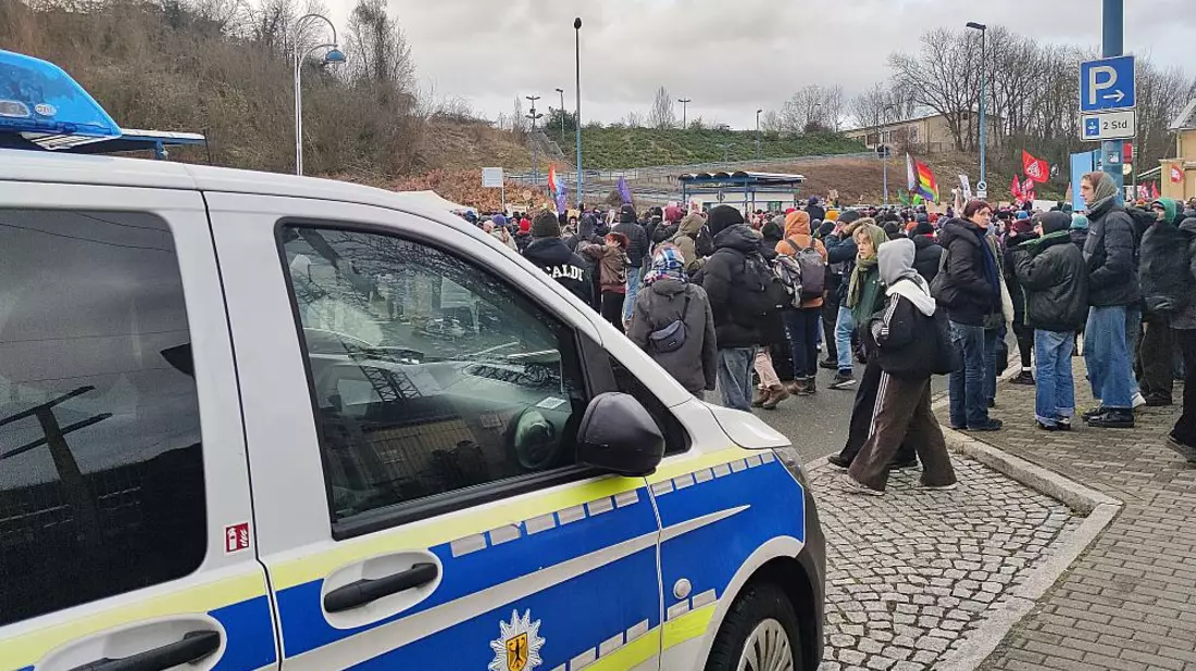 Protest gegen AfD-Parteitag am 11.01.2025 - Bild: über dts Nachrichtenagentur