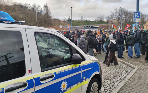 Protest gegen AfD-Parteitag am 11.01.2025 - Foto: über dts Nachrichtenagentur