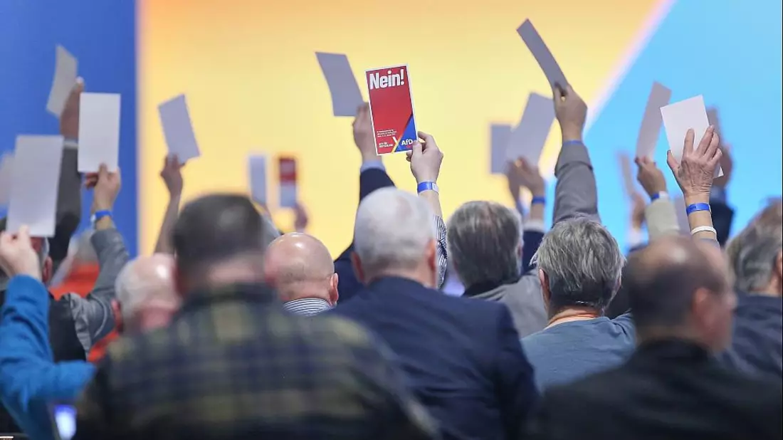 Abstimmung auf AfD-Parteitag am 12.01.2025 - Bild: über dts Nachrichtenagentur