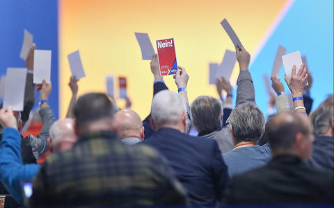 Abstimmung auf AfD-Parteitag am 12.01.2025 - Foto: über dts Nachrichtenagentur