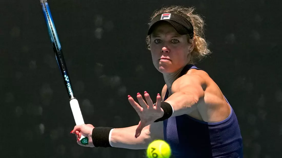 Der Moment, als Eva Lys' Einzug in die dritte Runde der Australian Open feststand. - Bild: Manish Swarup/AP/dpa