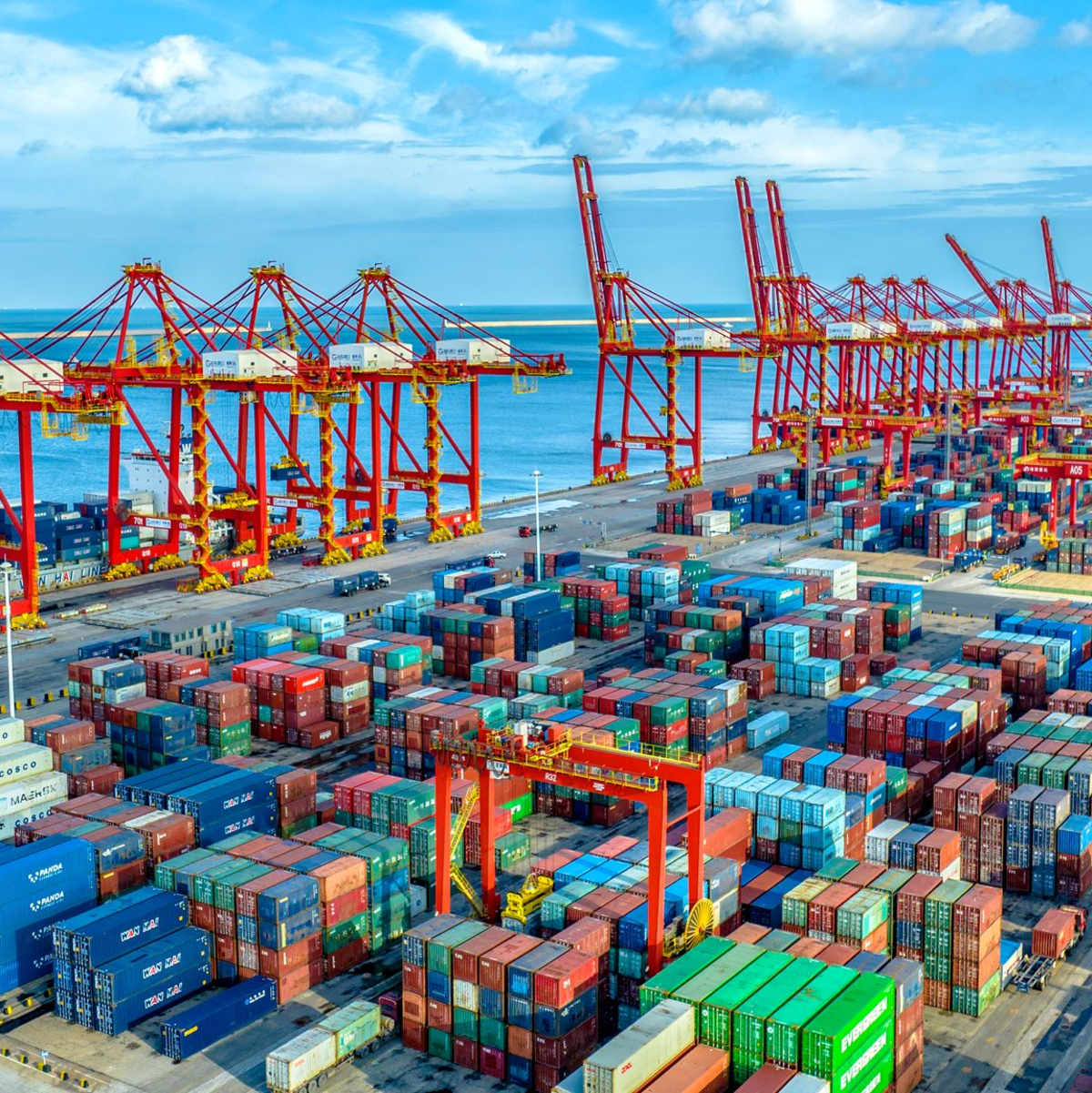 Chinas Außenhandel erreichte 2024 einen Rekordüberschuss. (Symbolbild)  - Foto: Guo Xulei/XinHua/dpa