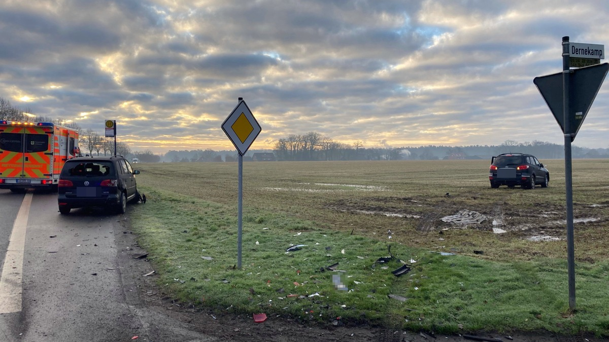 POL-COE: Dülmen, Dernekamp/ Autos kollidiert - Foto: presseportal.de
