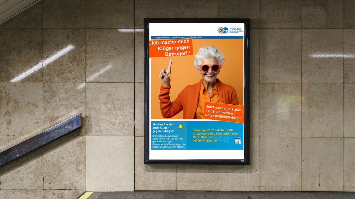 POL-OB: Knapp 100-Jährige lässt Betrüger auflaufen - Foto: presseportal.de