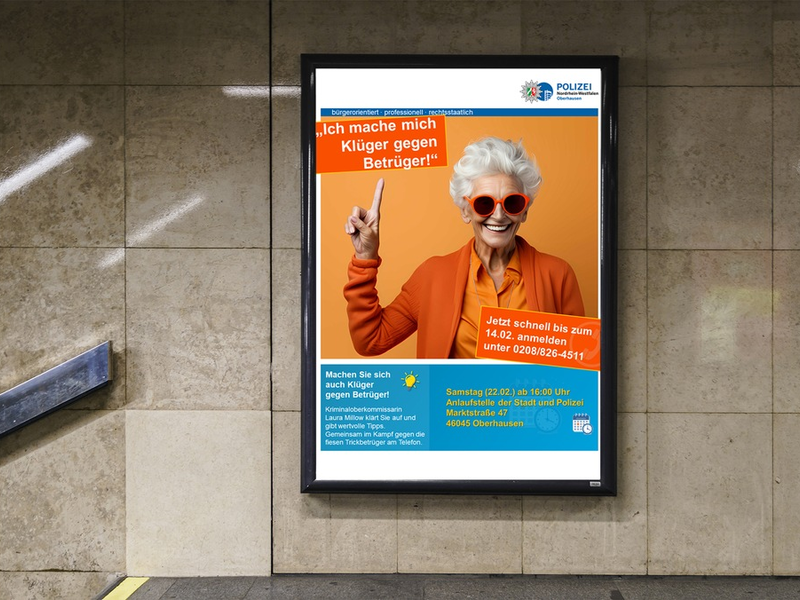 POL-OB: Knapp 100-Jährige lässt Betrüger auflaufen - Foto: presseportal.de