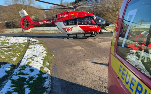 FW-EN: Frau wird nach Sturz durch Rettungshubschrauber ins Krankenhaus geflogen - Foto: presseportal.de