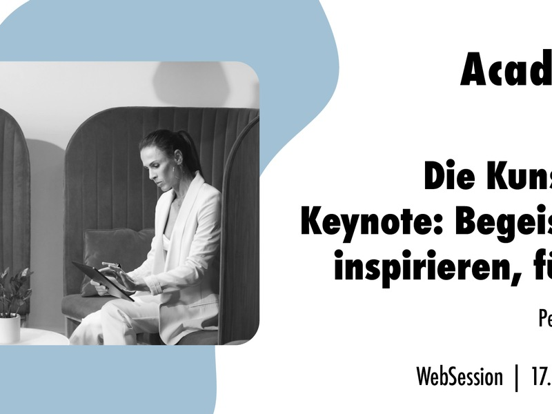 Die Kunst der Keynote: Begeistern, inspirieren, führen / Ein Webinar der news aktuell Academy - Foto: presseportal.de