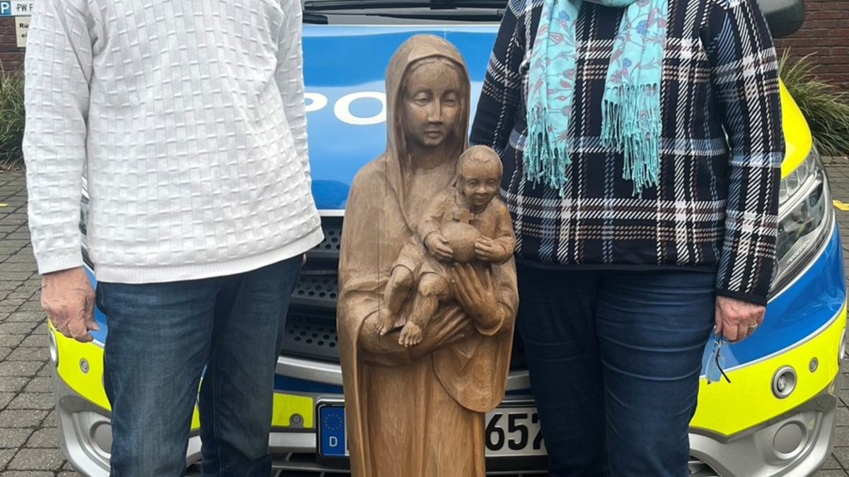 POL-MS: Eigentümer ermittelt - Polizei übergibt Madonnafigur - Foto: presseportal.de