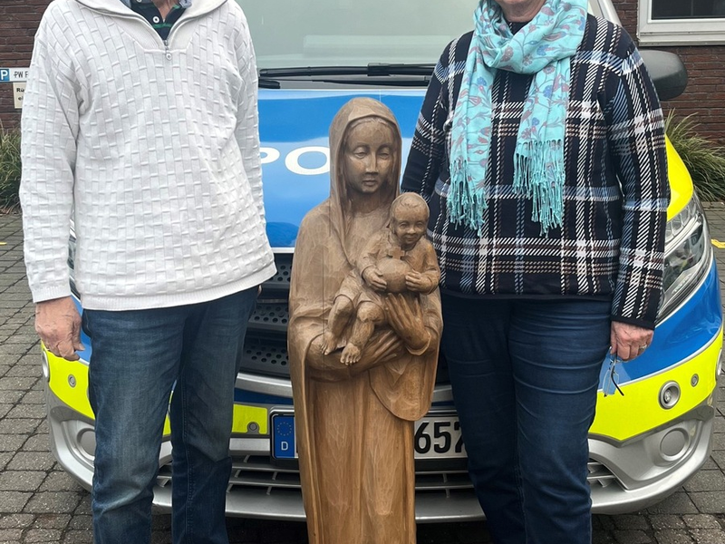 POL-MS: Eigentümer ermittelt - Polizei übergibt Madonnafigur - Foto: presseportal.de