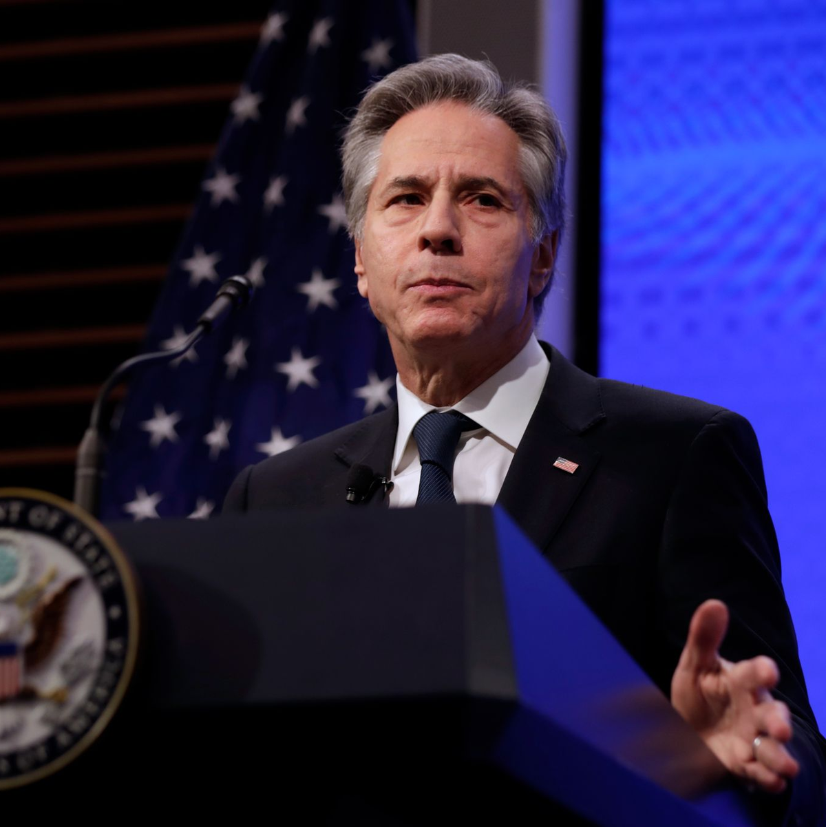 Laut US-Außenminister Blinken steht nur noch die Zustimmung der Hamas aus.  - Foto: Luis M. Alvarez/FR596 AP/AP/dpa