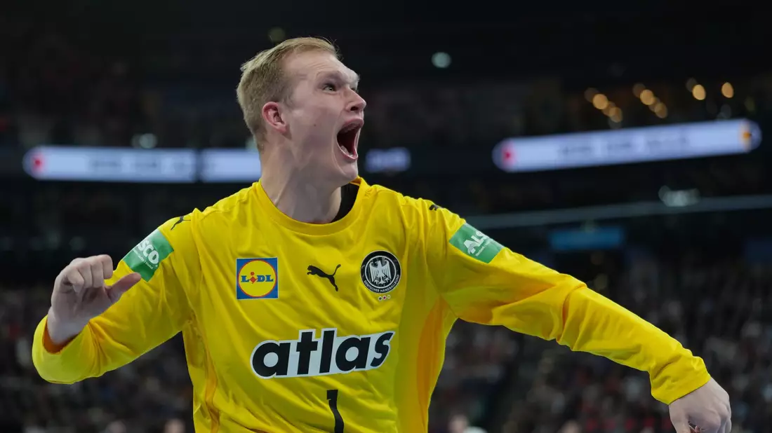 David Späth ist der Emotionale im Team der deutschen Handballer. - Bild: Soeren Stache/dpa
