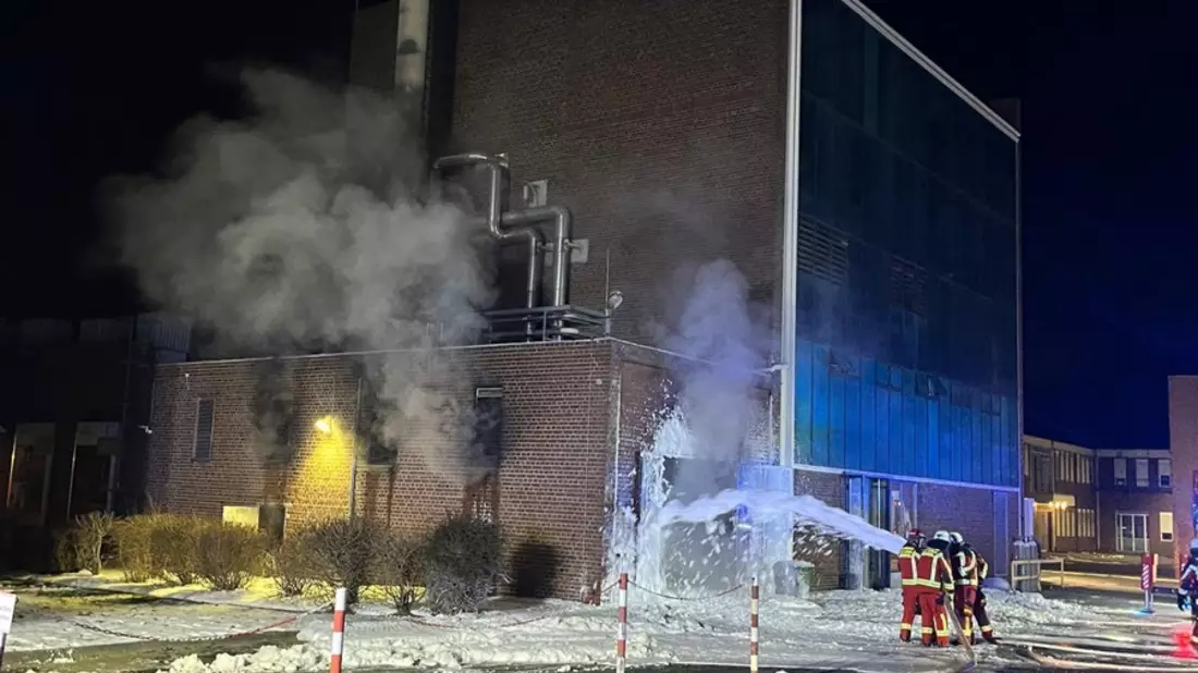 FW Düren: Brand im Kesselhaus - Bild: presseportal.de