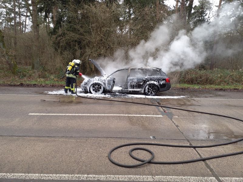 POL-NI: Husum/Langendamm - PKW vollständig ausgebrannt - Foto: presseportal.de