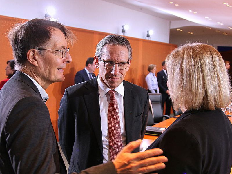 Karl Lauterbach, Jörg Kukies, Nancy Faeser am 15.01.2025 - Foto: über dts Nachrichtenagentur