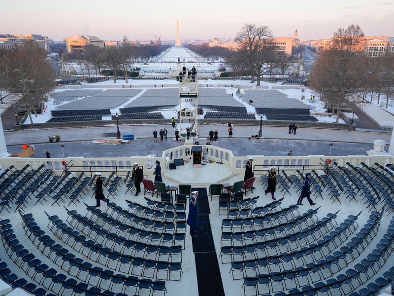 Die Vorbereitungen für die Amtseinführung laufen. (Archivbild) - Foto: Pablo Martinez Monsivais/AP/dpa