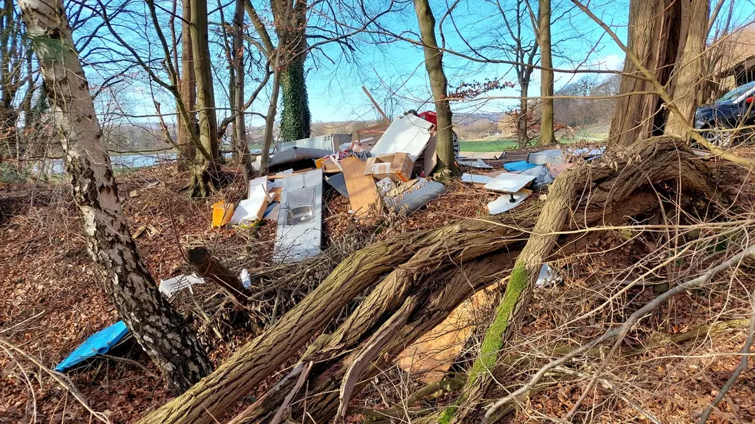 POL-HOL: Unzulässige Müllablagerung im Bereich der Landesstraße 550 - Verursacher ermittelt - Bild: presseportal.de